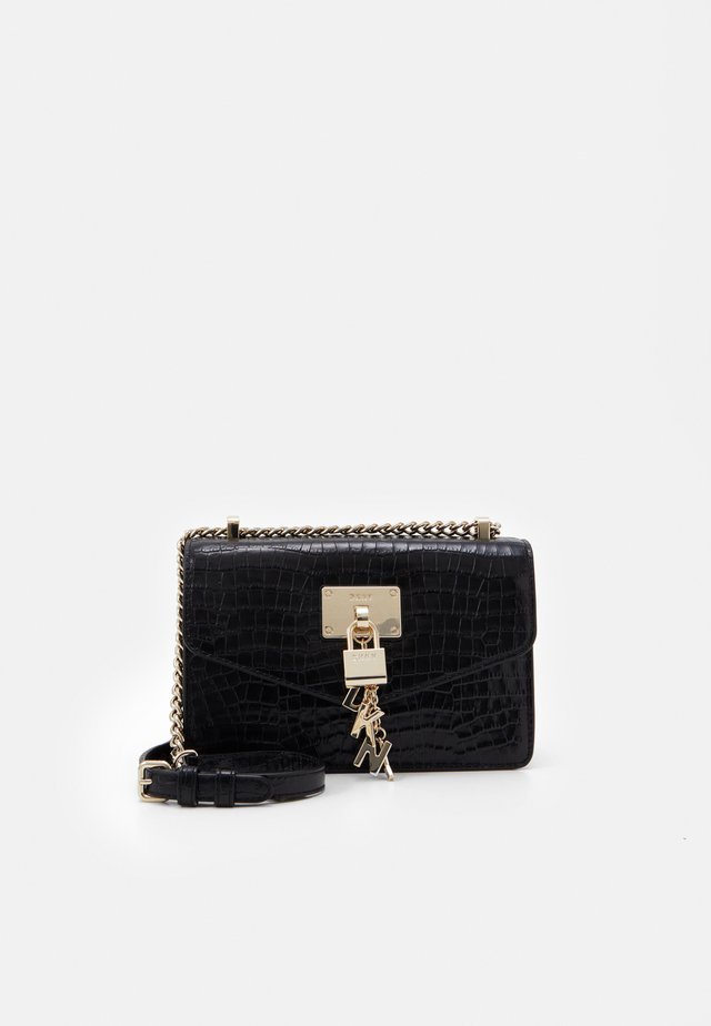 ELISSA SHOULDER - Across body bag - black/gold-coloured