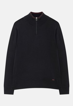SWEATER ZIP NECK - Neule - blue
