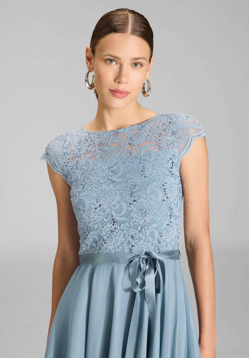 Swing Cocktail dress / Party dress - indigo/mint