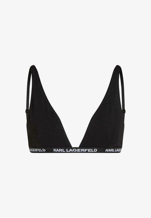 KARL LAGERFELD, KARL LAGERFELD UNDERWEAR TOP LOGO TRIANGLE BRA - Soutien-gorge triangle - black