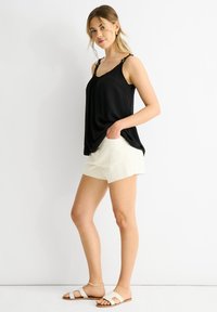 GINI LONDON FLORAL STRAPS - Top - schwarz