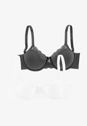 LASCANA, 2 PACK - Underwired bra - schwarz weiß