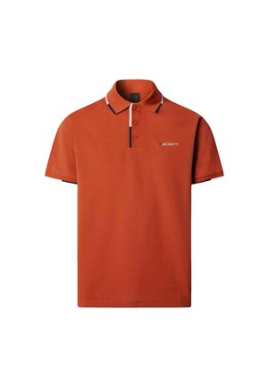 Hackett London TIPPED CLR PLACKET - Poloshirts - burnt ochre orange