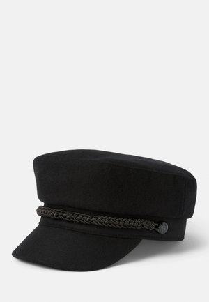 WOOL BLEND FISHERMAN CAP - Adīta cepure - black