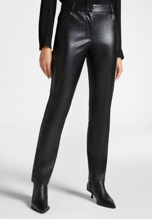 Elena Mirò PANTALONI IN TESSUTO LUCIDO - Pantaloni - nero