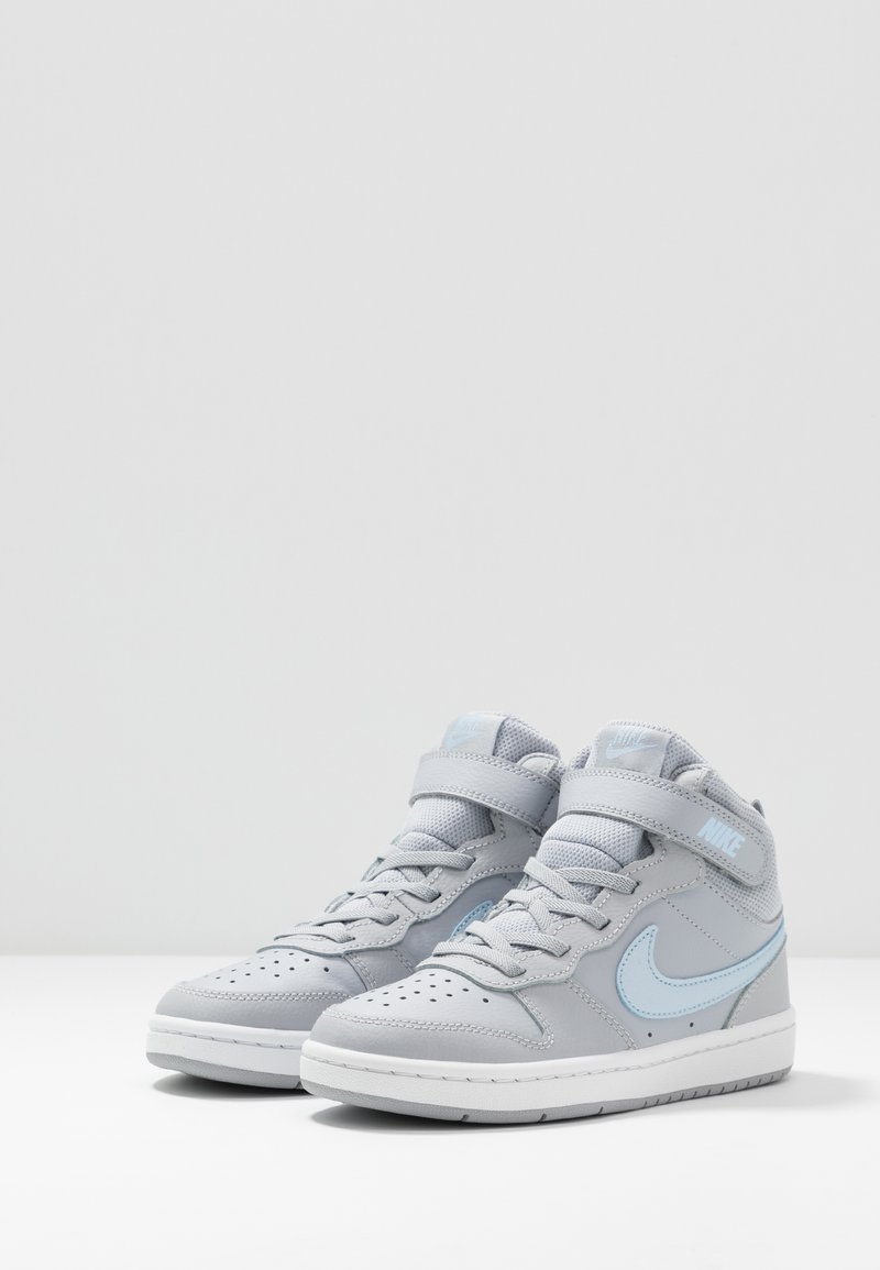 Nike Sportswear Court Borough Mid 2 Sneakers Hoog Wolf Grey Celestine Blue White Donkergrijs Zalando Nl