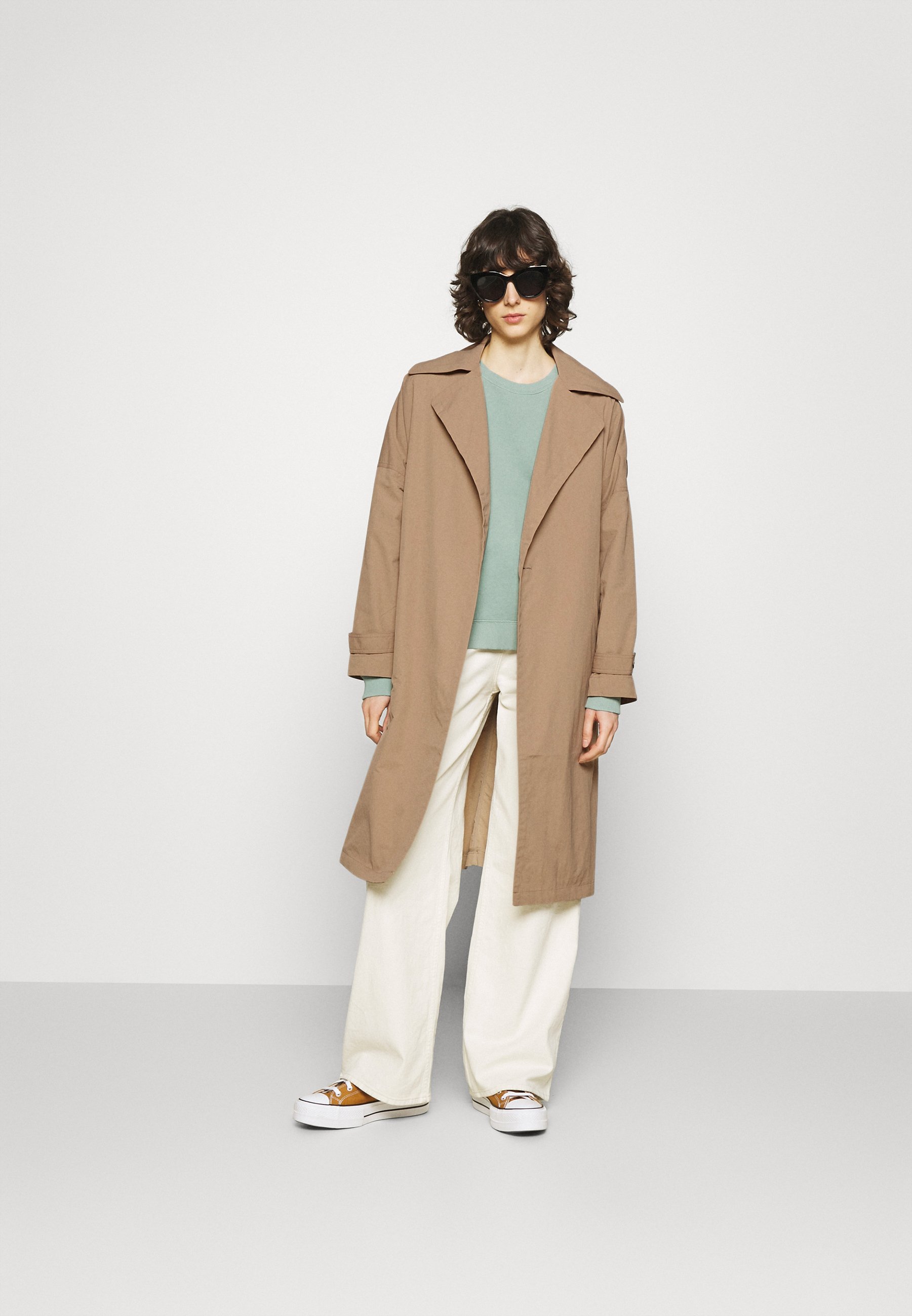 Ecoalf OVERSIZE TRENCH WOMAN - Gabardina - topo/beige - Zalando.es