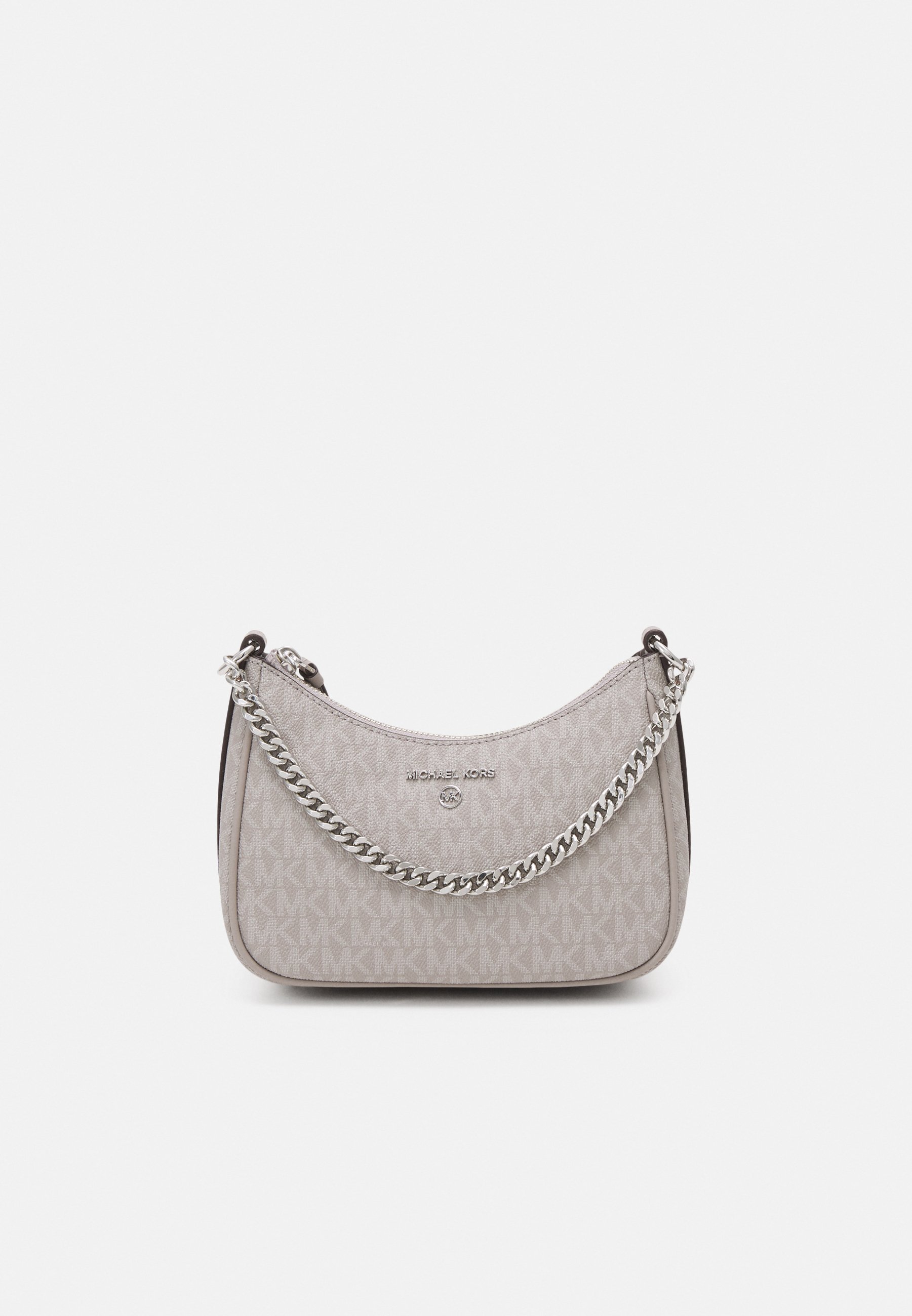 MICHAEL Michael Kors JET CHAIN POUCHETTE - Handbag - pearl grey/grey -  