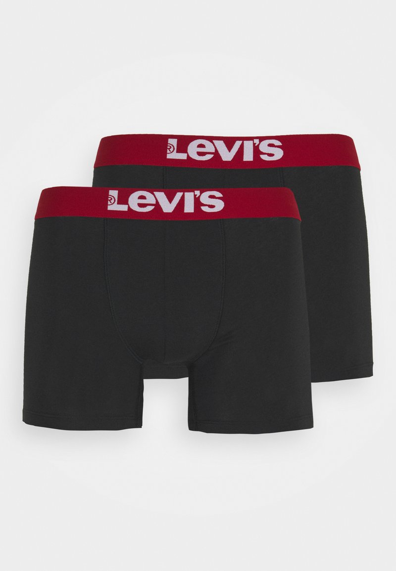 Levi's® SOLID BASIC BOXER 2 PACK - Trunks - black