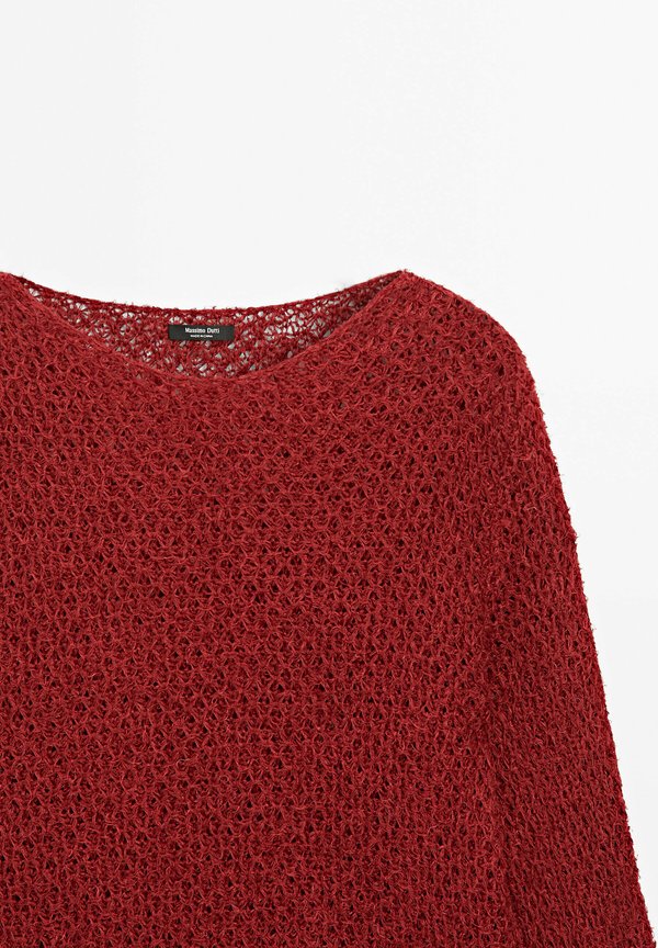CUTWORK WITH THREAD DETAIL - Jumper - bordeaux4
