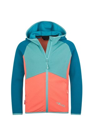 TROLLKIDS, GIRLS SOGNDAL JACKET - Training jacket - mellow peach/harbor blue/aqua haze