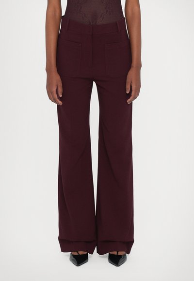 Victoria Beckham ALINA TROUSER - Kalhoty - bordeaux