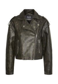 Pieces PCAMINA  - Veste en similicuir - wren