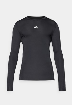 adidas Performance TECHFIT LONGSLEEVE T-SHIRT MEN - Top s dlouhým rukávem - black