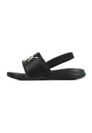 Pool slides - puma black-puma white