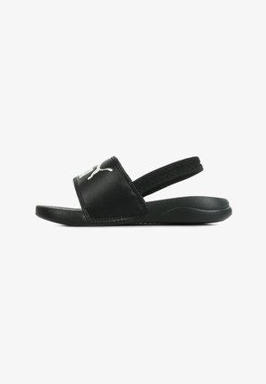 Pool slides - puma black-puma white