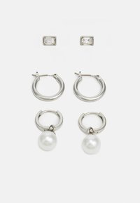 UNISEX 3 PACK - Earrings - silver-coloured