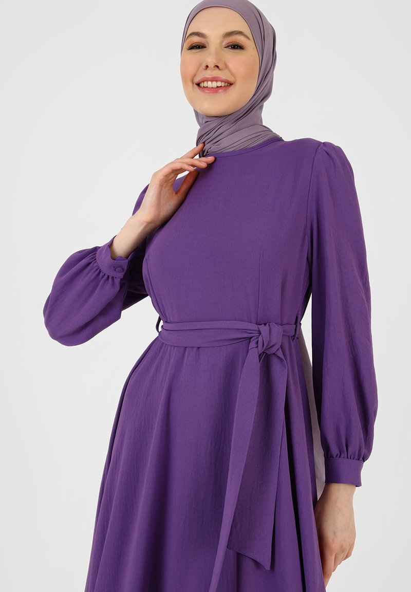 strapless open back dress Clarissa High Neck Long Sleeves BeautiFul Purple Evening Dress – D&D  Clothing