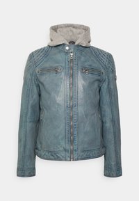BARLO - Casaco de couro - light blue