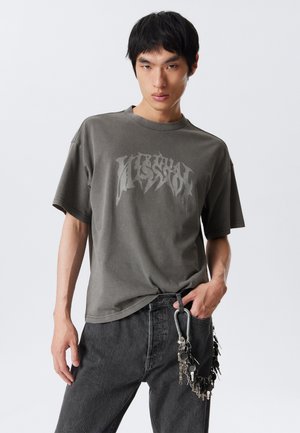 GREAT BOXY PRINTED GRAPHIC TEE - T-shirt med print - black