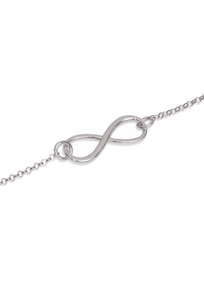 Pulsera De Plata De Ley 925 Con Cierre Infinito Y Circonitas Cúbicas - Cadena Para Mujer, Regalo En Estuche (17+4cm)