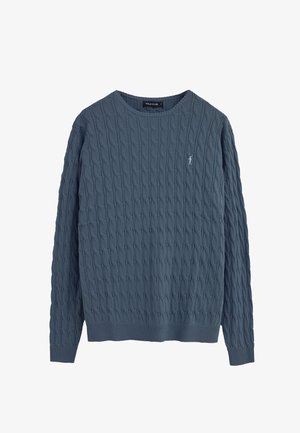 Polo Club, GO CABLE U VO - Strickpullover - denim blue