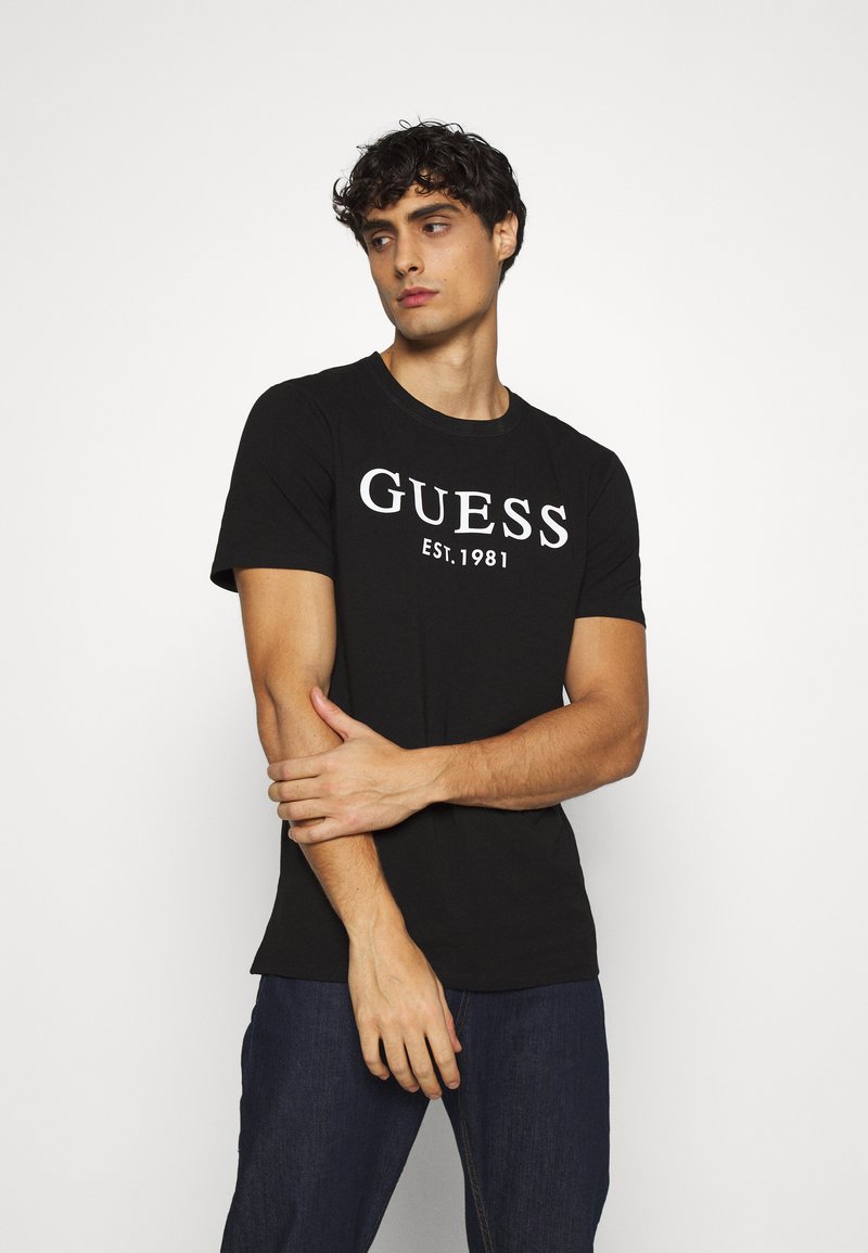 Guess TShirt print jet black/schwarz Zalando.at