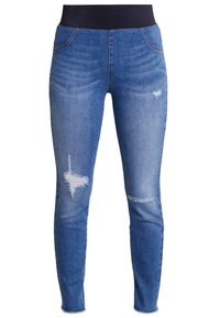 Freequent SHANTAL BROKEN - Jeggings - medium blue