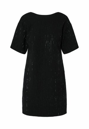 LIU JO, LIU JO KNIT DRESS WITH RHINESTONES - Cocktail φόρεμα / Φόρεμα για πάρτι - black