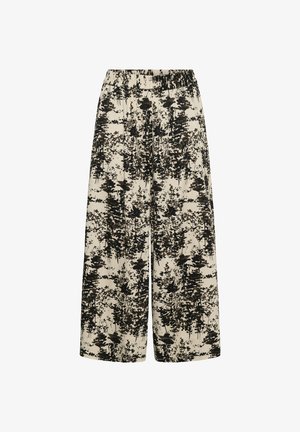 Soaked in Luxury, SLNAELLE PRINTED PANTS - Pantalon classique - oatmeal forest