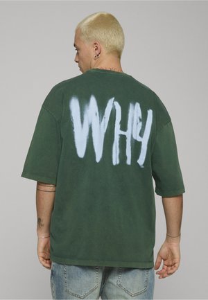 HEAVY OVERSIZED - T-shirt print - green