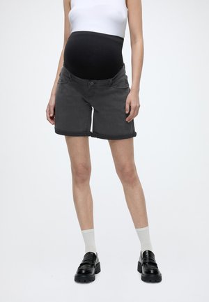 MAMALICIOUS MLKAIRO  - Farmer rövidnadrágok - black denim