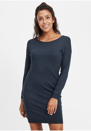 OXELLA - Stickad klänning - ins bl mel