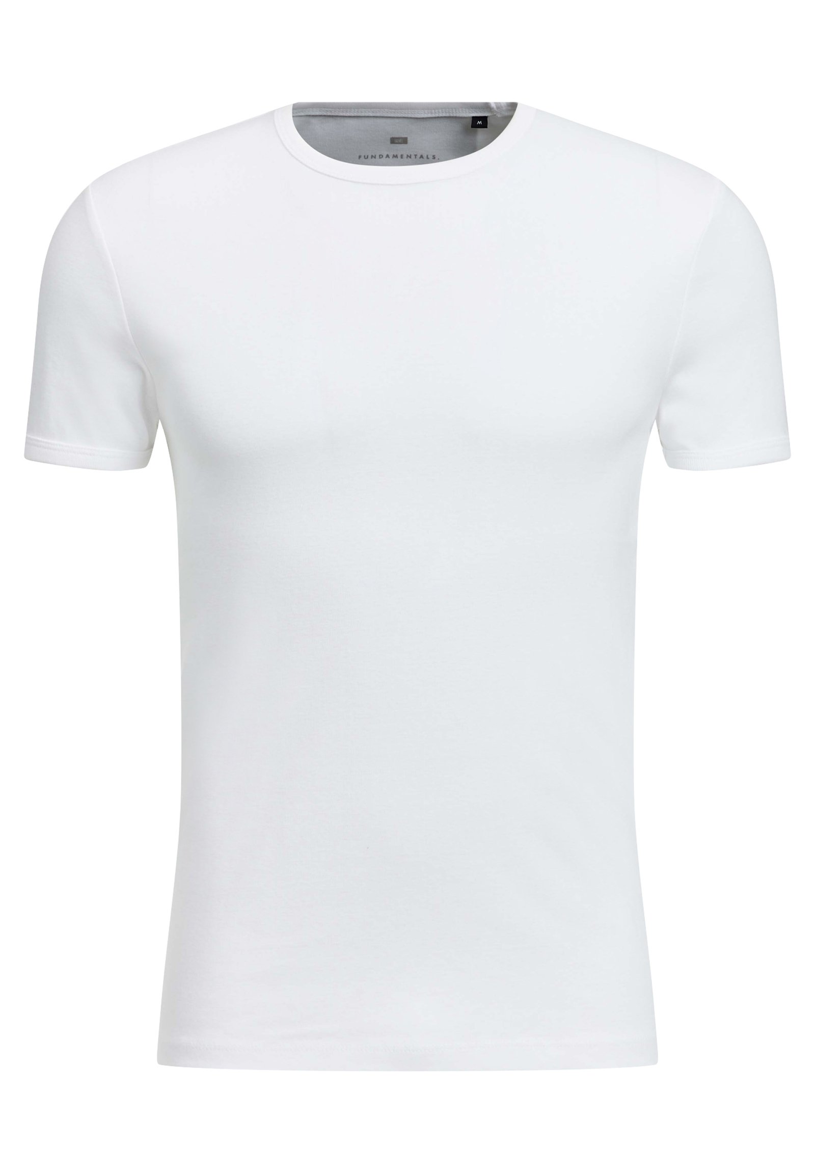 WE Fashion WE FASHION HEREN ORGANIC COTTON T-SHIRT - T-shirt basic -  white/wit - Zalando.nl