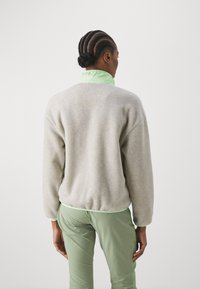 Patagonia Fliisjakk - oatmeal heather/salamander green