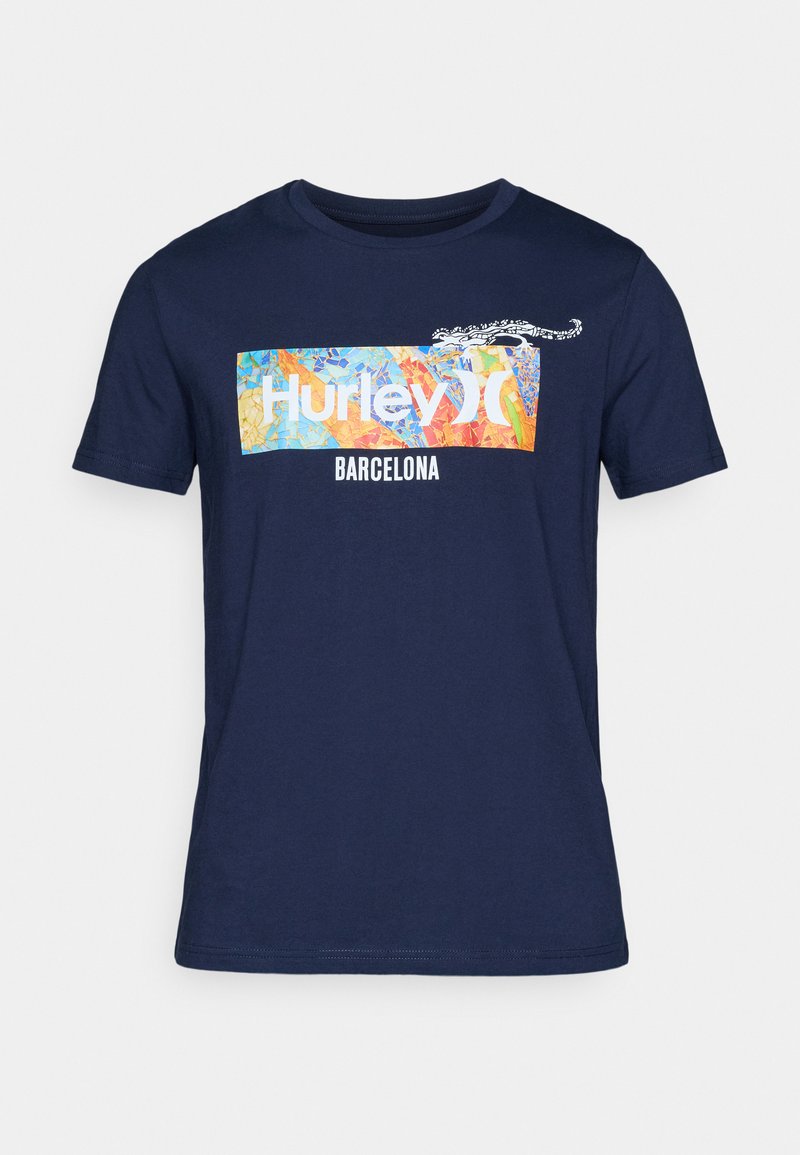 hurley T-shirt print blauw