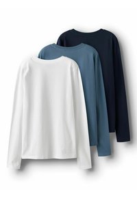 TWO SOON 3ER-PACK LANGARM - Langarmshirt - navy blazer