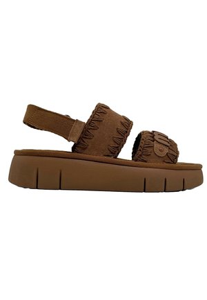Mou MU.SW531001A BOUNCE - Sandali con plateau - cognac