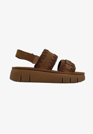 Mou MU.SW531001A BOUNCE - Sandali con plateau - cognac