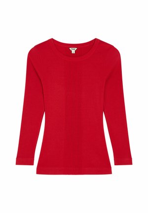 Wrangler, LONG SLEEVE VARIEGATED CREW FOR WOMENS - SLIM FIT - Maglietta a manica lunga - chili pepper