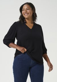 Kaffe Curve KCKAMILLE AMI - Blúzka - black deep
