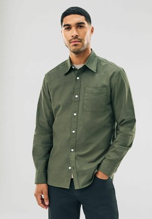 LONG SLEEVE OXFORD - Camicia - dark green
