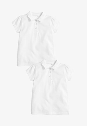 2 PACK SHORT SLEEVE POLOSHIRTS - Pikeepaita - white