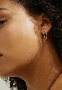 Pilgrim ETTY CRYSTAL HOOP - Orecchini - silver plated