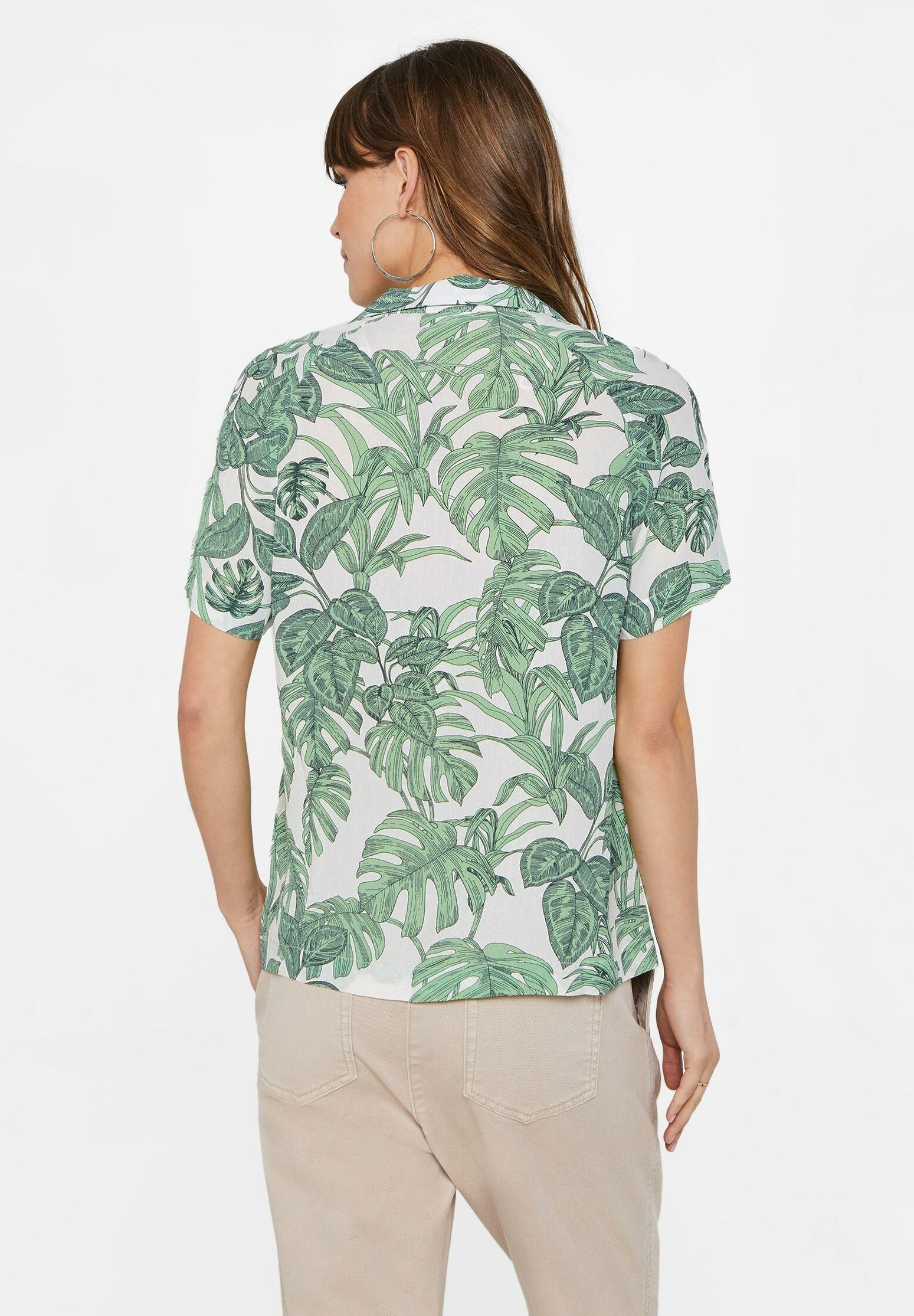 WE Fashion MIT MUSTER Blouse green Zalando.nl JDY JDYROSIE ZIP Blouse navy blazerscarlet sage