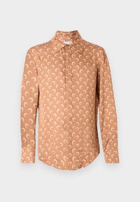 MOON BUTTON SHIRT UNISEX - Pogājama blūze - dark camel