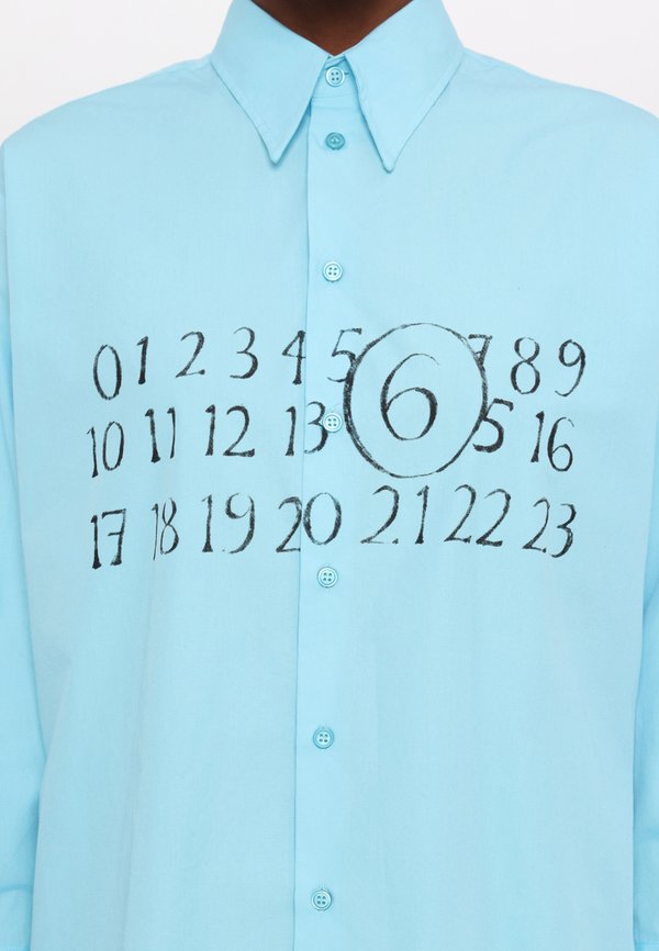 LONG SLEEVED SHIRT - Button-down blouse - turquoise3