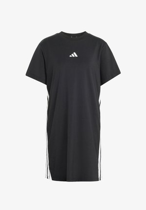adidas Sportswear Žerzejové šaty - black white