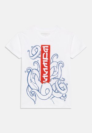 Guess, TODDLER UNISEX - Printtipaita - pure white