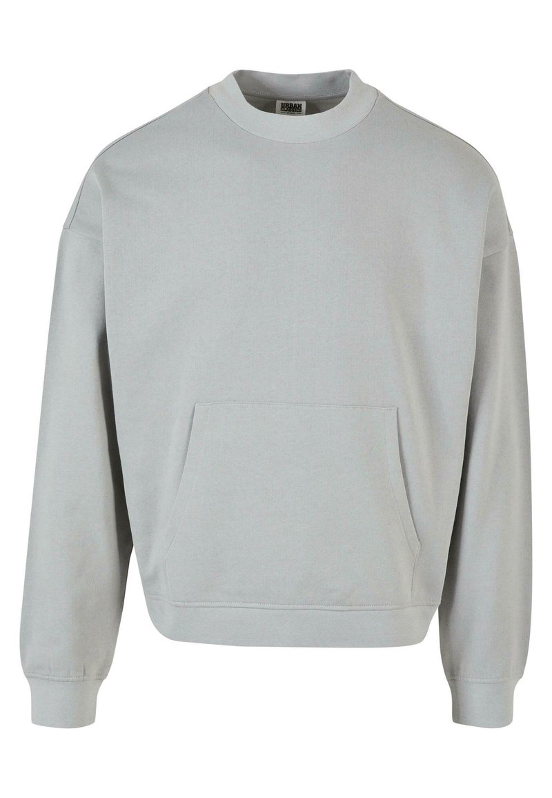 Urban Classics - BOXY POCKET CREW - Sweatshirt - lightasphalt, Forstør